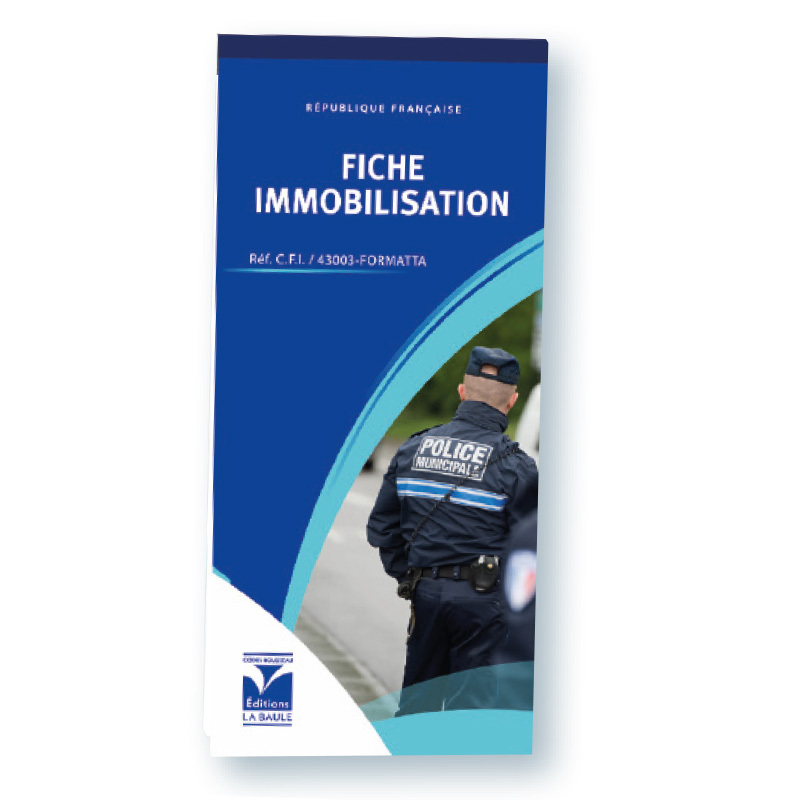 Carnet de Fiche Immobilisation